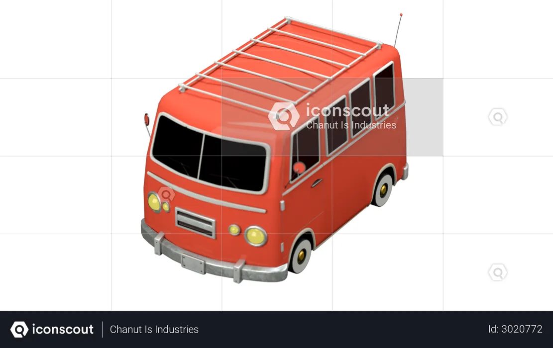 Van  3D Illustration