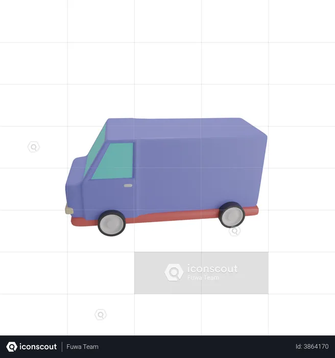 Van  3D Illustration