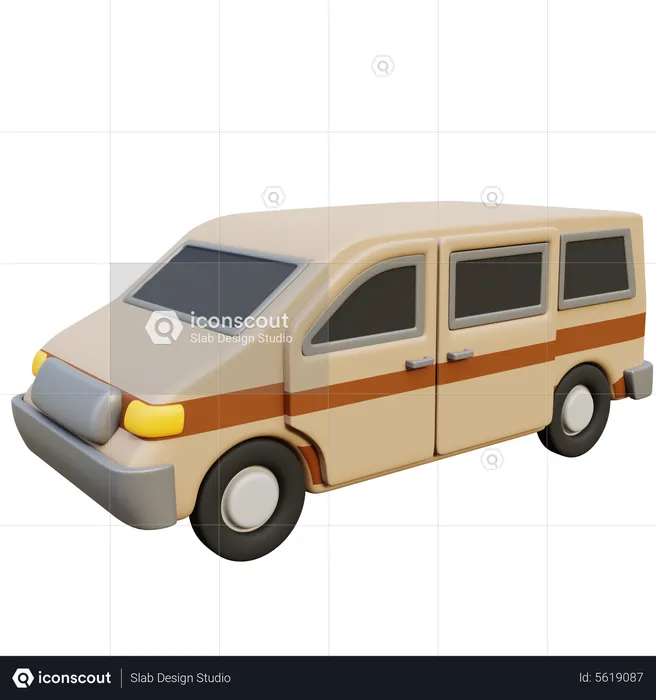 Van Car  3D Icon