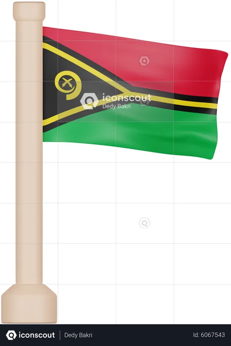 Vanuatu Flag Flag 3D Icon