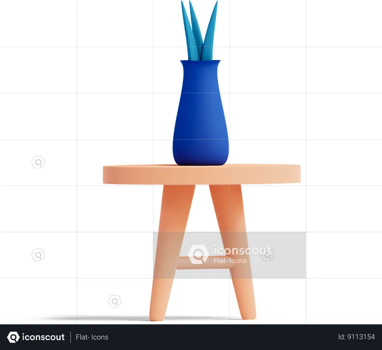 Vase à fleurs  3D Icon