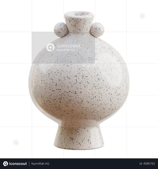 Vase en céramique moderne  3D Icon