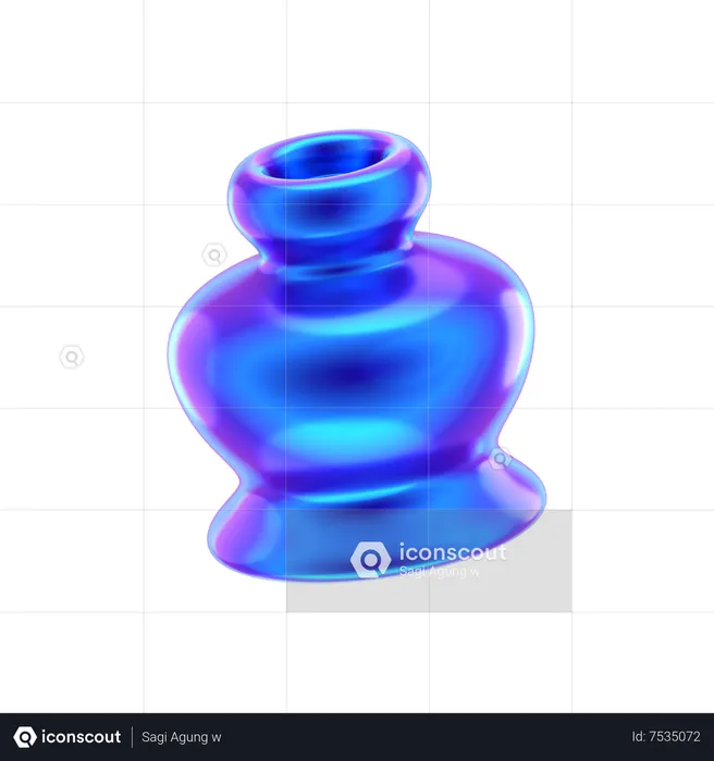 Vase Pot Abstract Shape  3D Icon