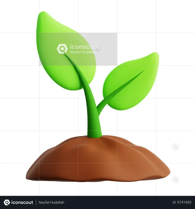 Vaso de planta  3D Icon