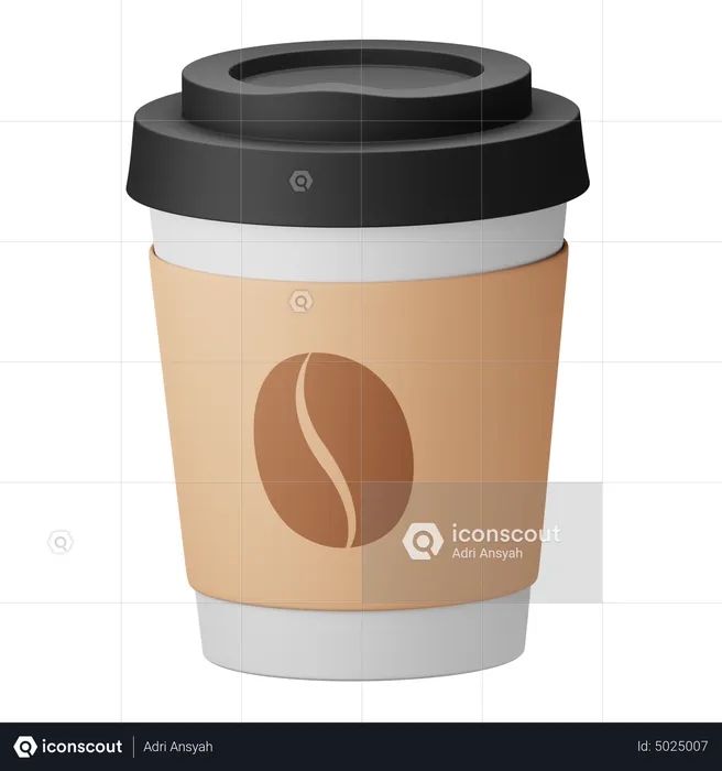 Vaso de cafe  3D Icon