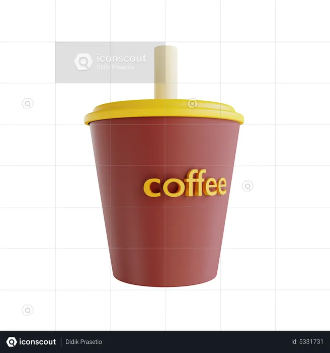 Vaso de cafe  3D Icon