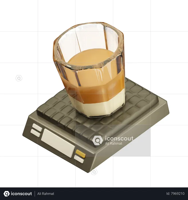 Vaso de cafe frio  3D Icon