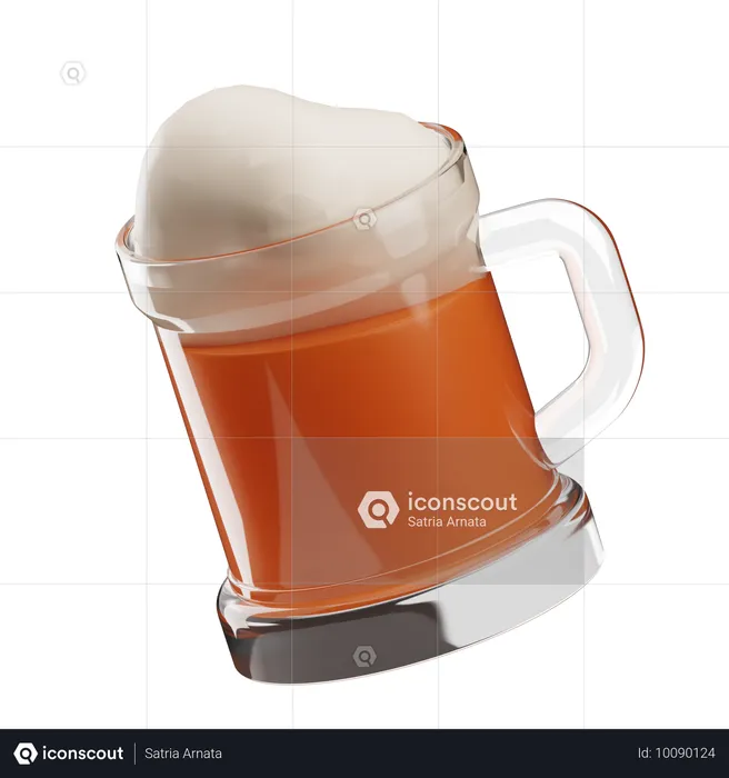 Vaso de cerveza  3D Icon