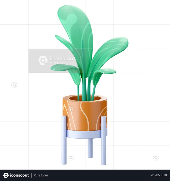 Vaso de plantas  3D Icon