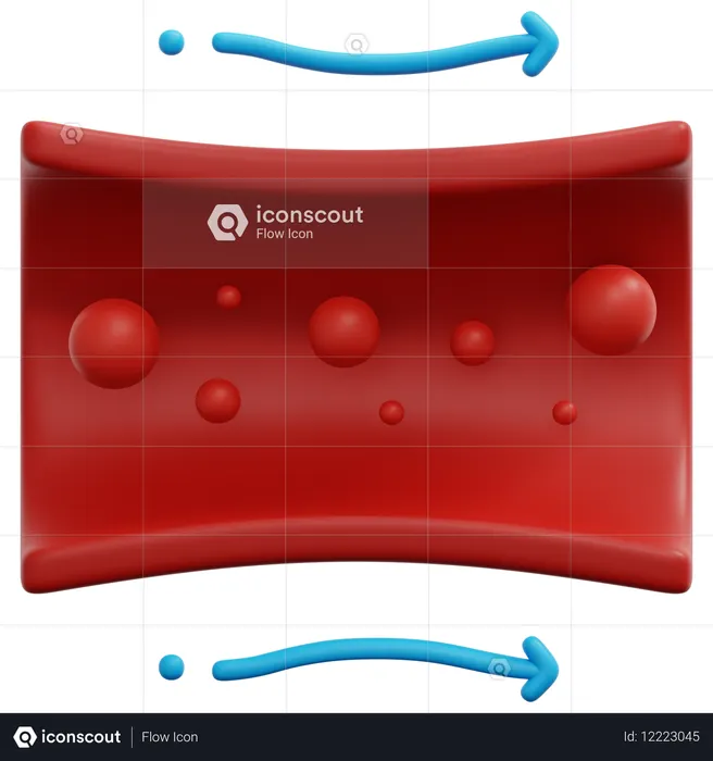 Vaso sanguíneo  3D Icon