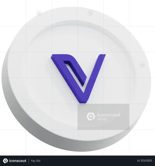 Vechain Logo 3D Icon