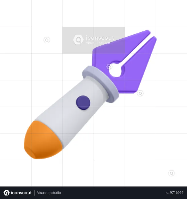 Vector Pen  3D Icon