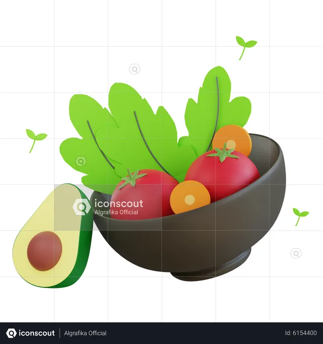 Vegan Food  3D Icon
