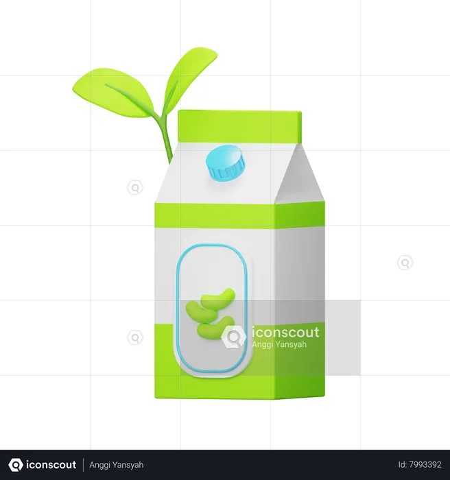 Vegan Milk  3D Icon