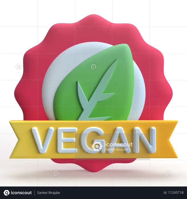 Vegano  3D Icon