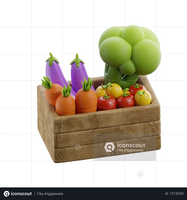Vegetable Box  3D Icon
