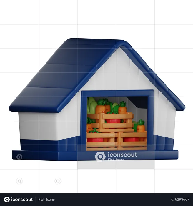 Vegetable Storage  3D Icon