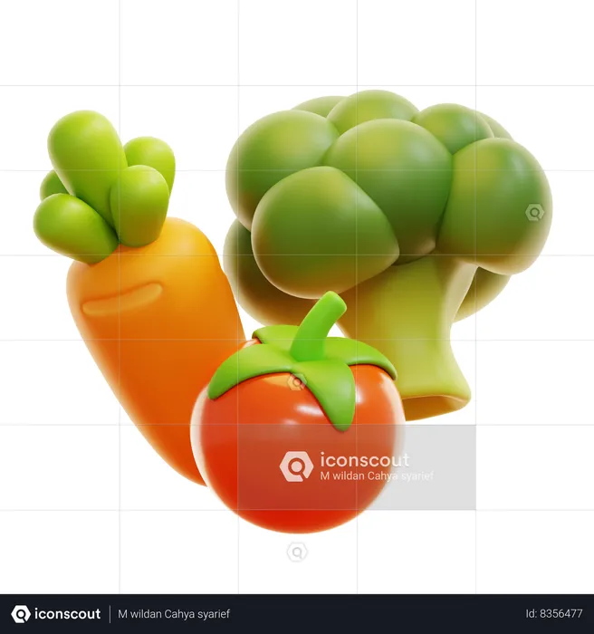 VEGETABLES  3D Icon