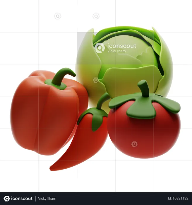 VEGETABLES  3D Icon