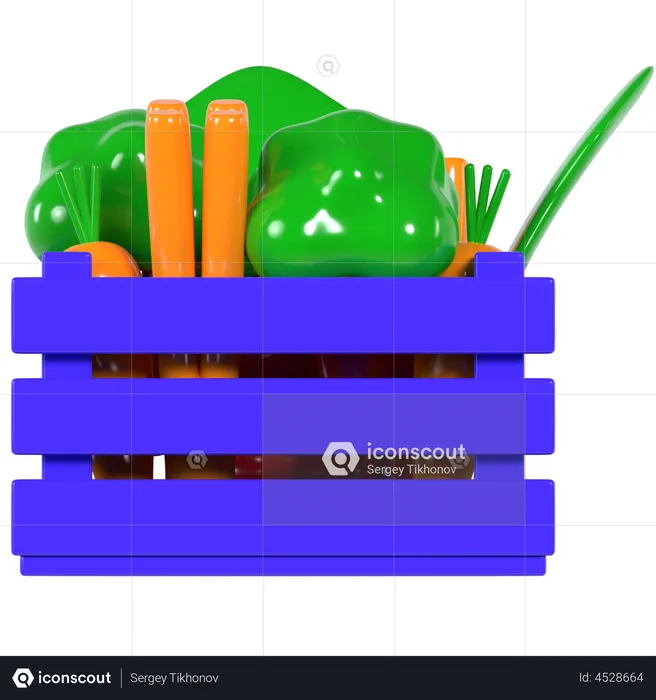 Vegetables  3D Illustration