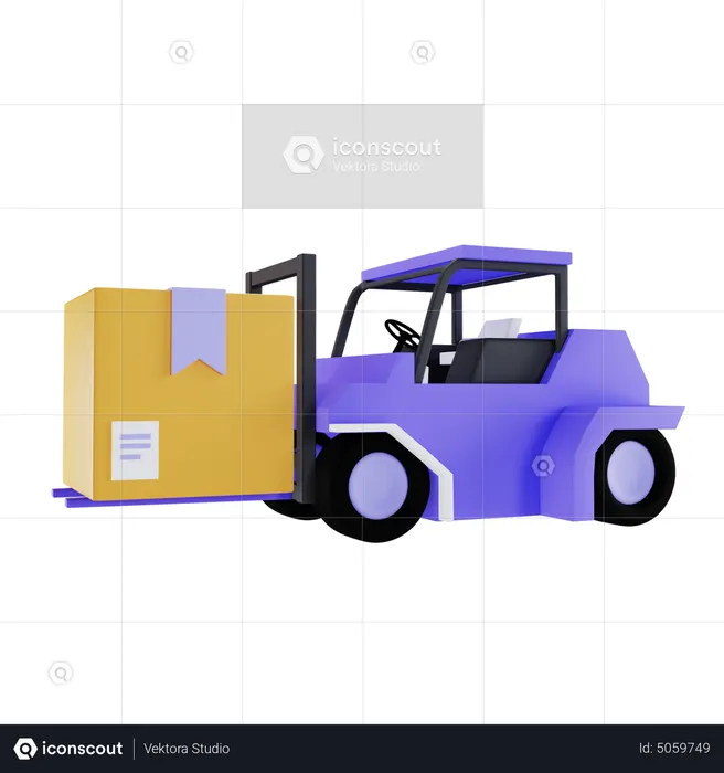 Vehículo de almacén  3D Icon