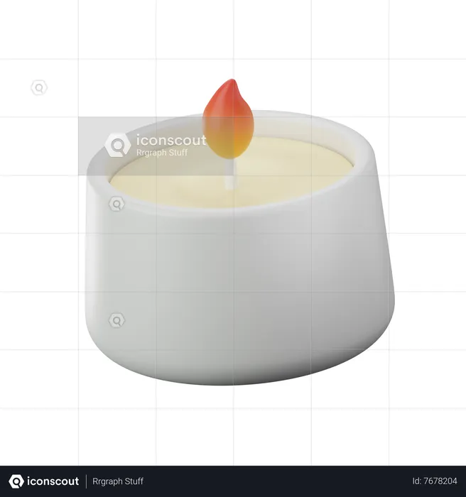 Aromaterapia con velas  3D Icon