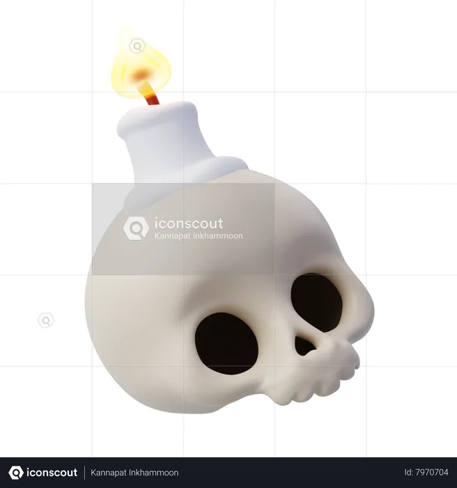 Vela de calavera  3D Icon