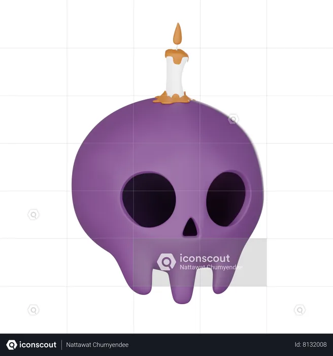 Vela de calavera  3D Icon