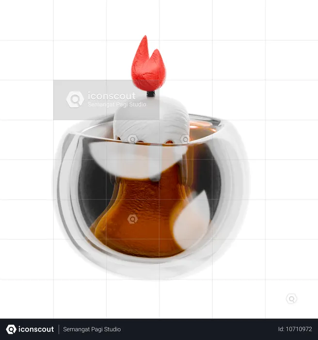 Tarro de vela  3D Icon