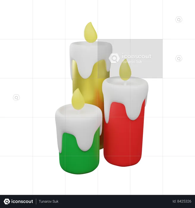 Velas  3D Icon