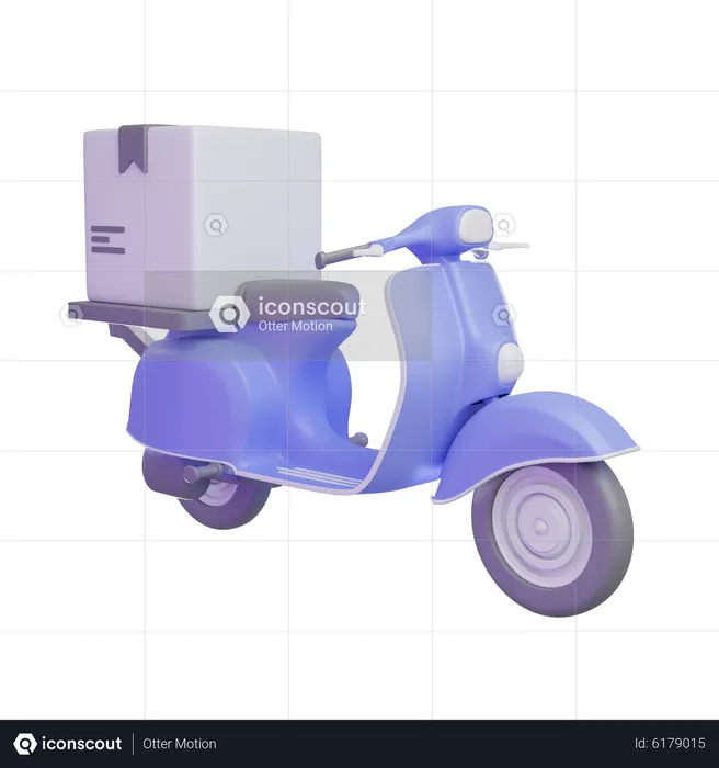 Vélo de livraison  3D Icon