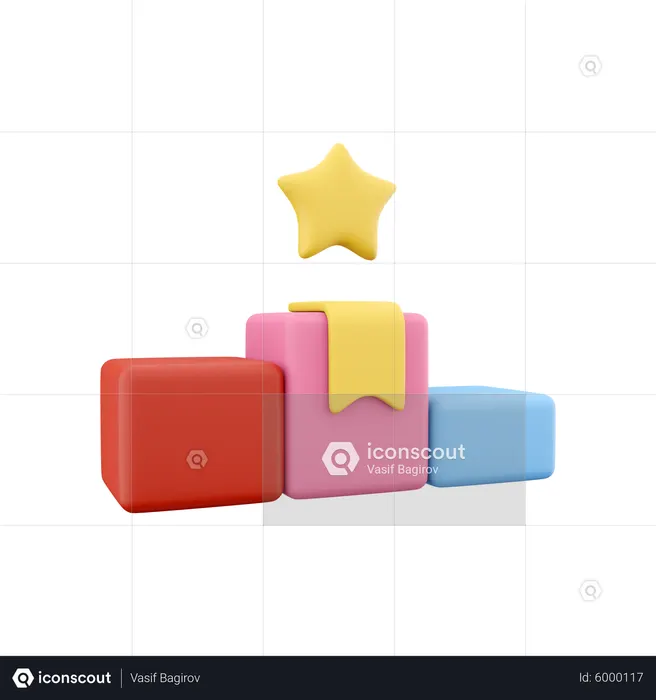 Pódio dos vencedores  3D Icon
