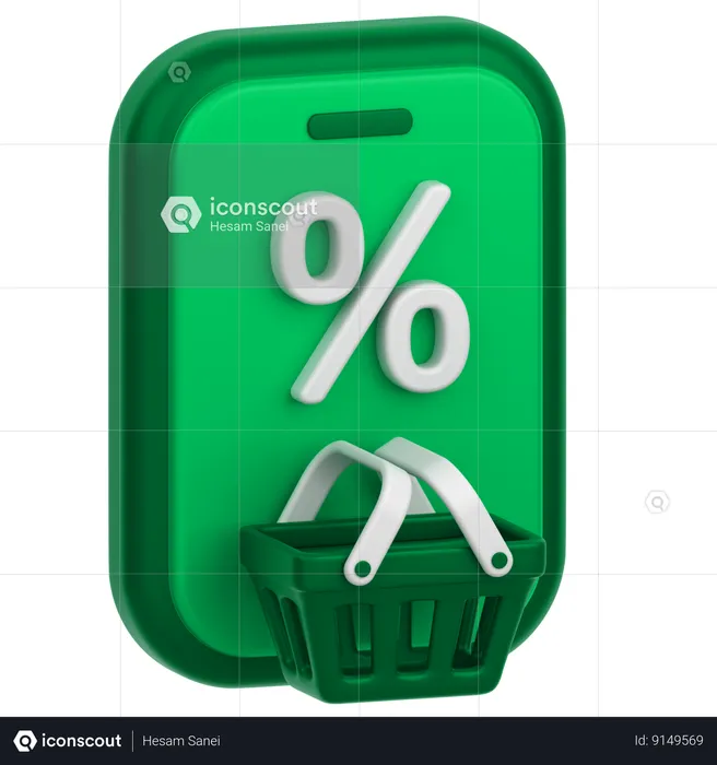 Venda compras  3D Icon