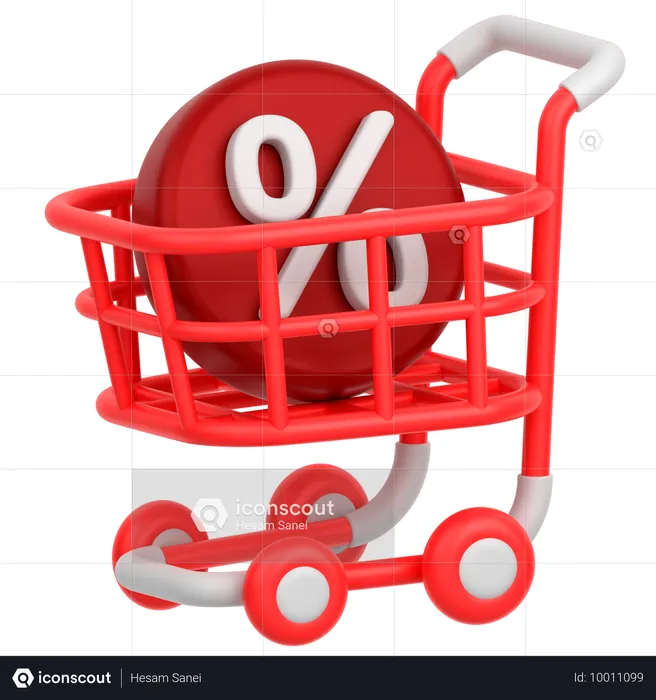 Venda compras  3D Icon