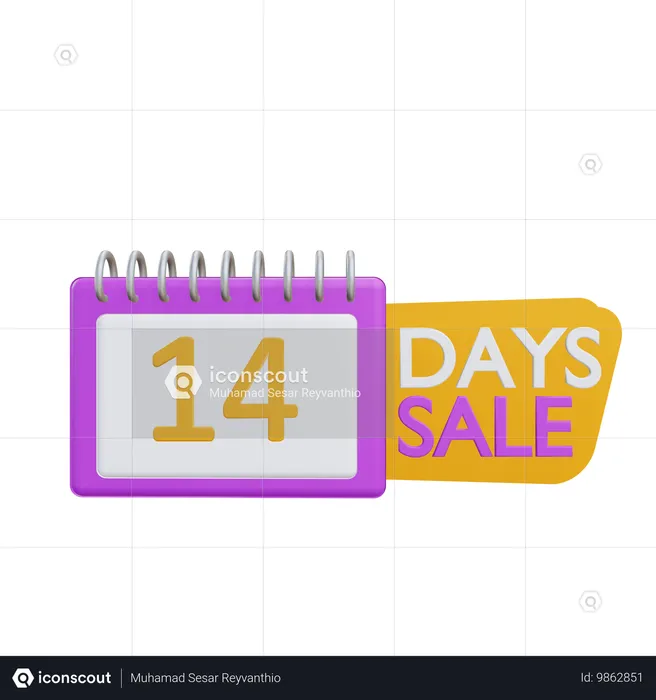 Promoção de 14 dias  3D Icon