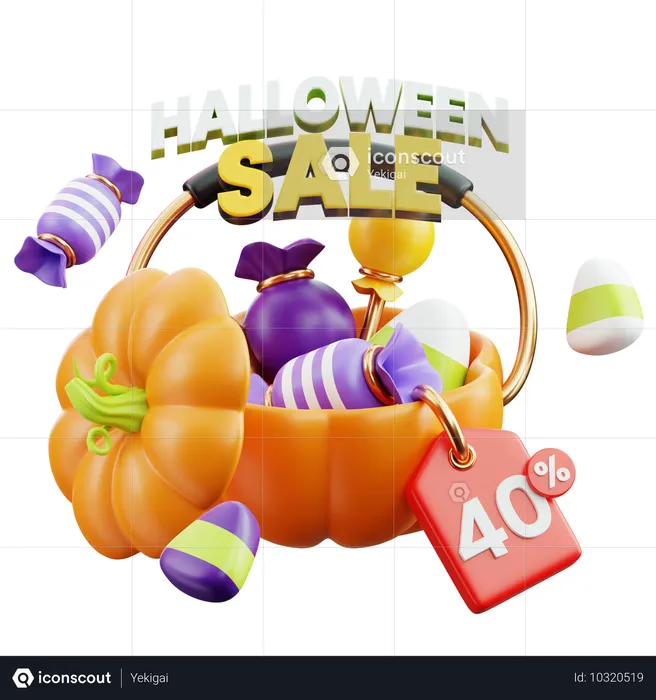 Liquidação de Halloween  3D Icon