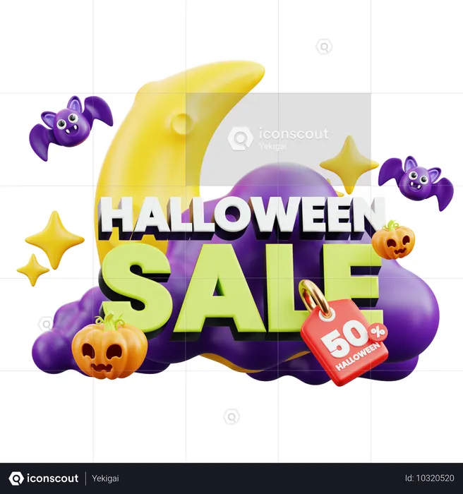 Liquidação de Halloween  3D Icon