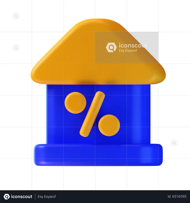 Venda de imóveis  3D Icon