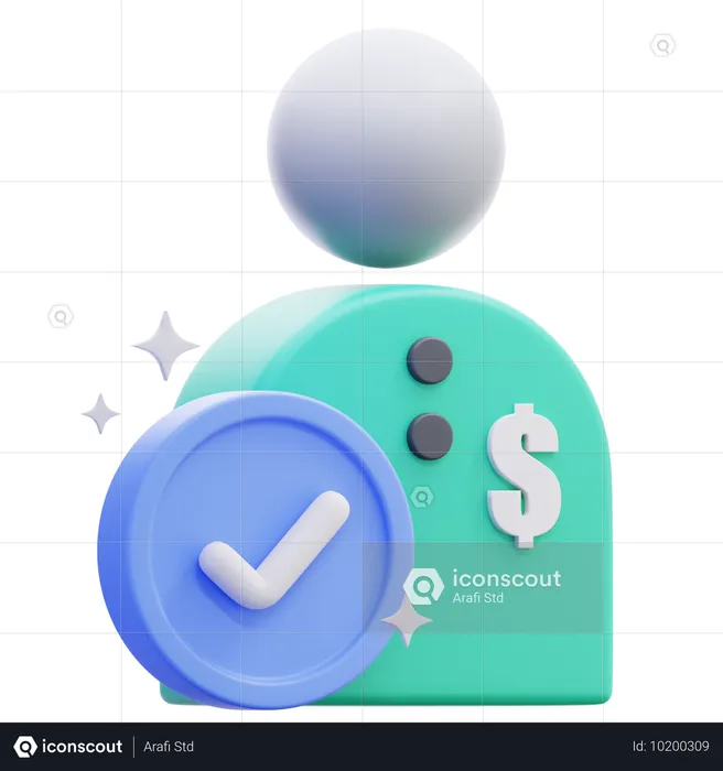 Vendeur de confiance  3D Icon