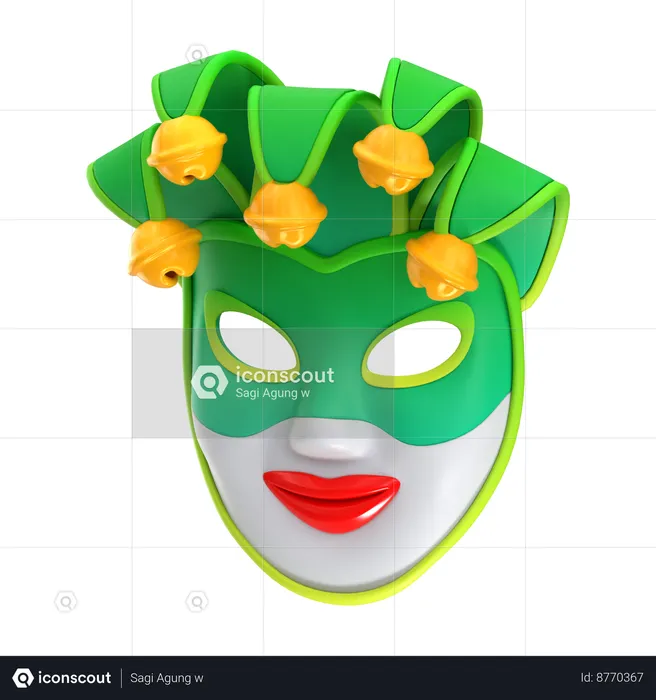 Venetian Mask  3D Icon