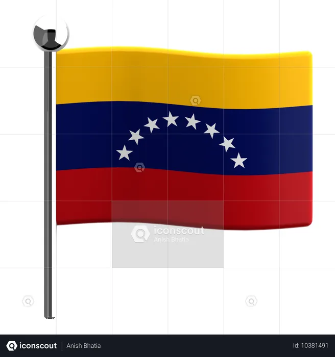 Venezuela Flag 3D Icon