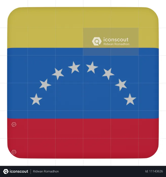 Venezuela Flag 3D Icon