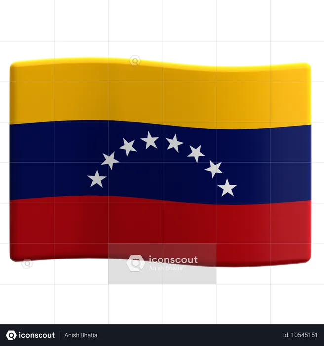 Venezuela Flag 3D Icon