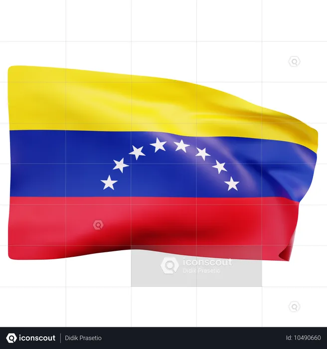 Venezuela Flag Flag 3D Icon