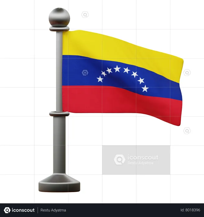 Venezuela Flag Flag 3D Icon