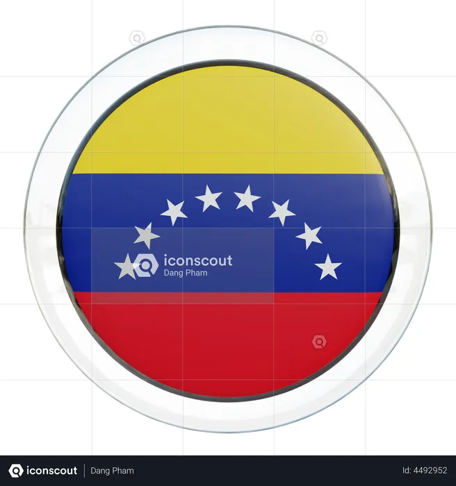 Venezuela Flag Flag 3D Illustration