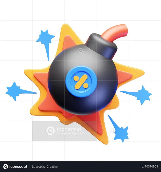 Venta de bombas  3D Icon