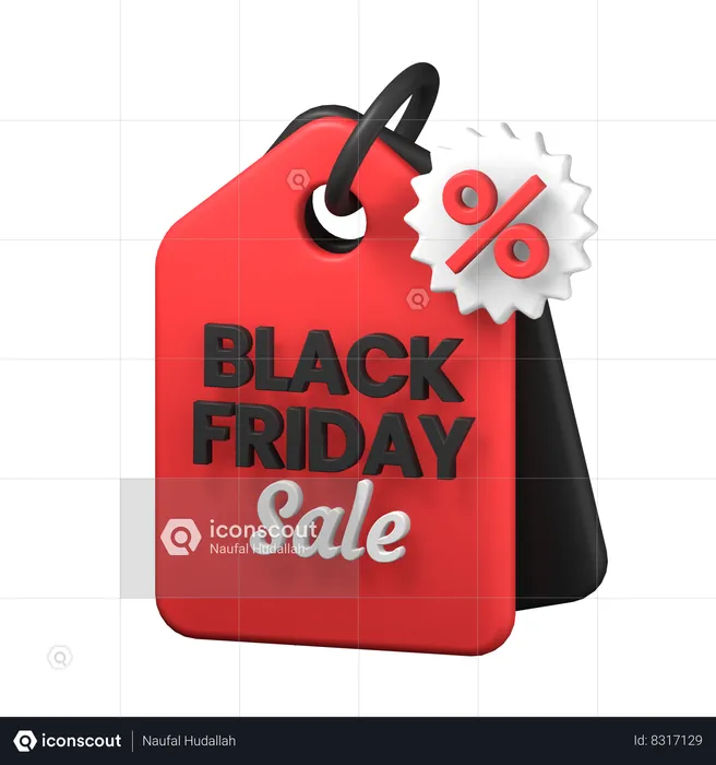 Oferta de viernes negro  3D Icon