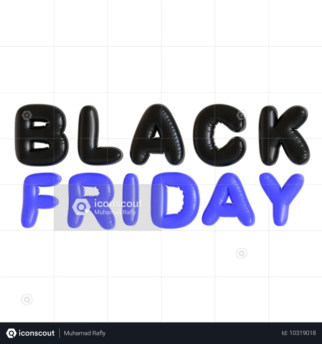 Oferta de viernes negro  3D Icon