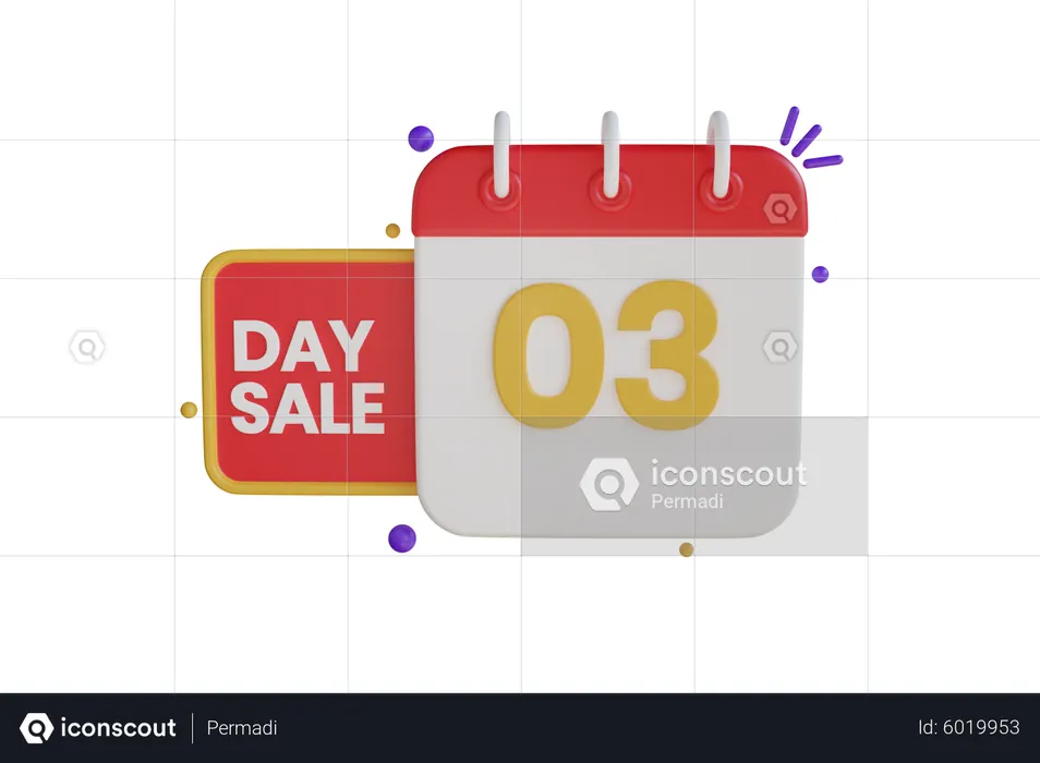 Venta del día  3D Icon